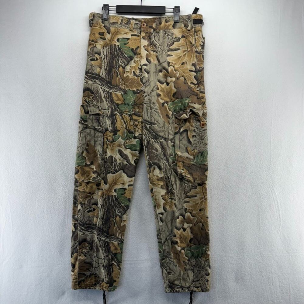 Vintage 90s Camo Pants Men's Small Brown Green Advantage Cargo Hunting 90s USA